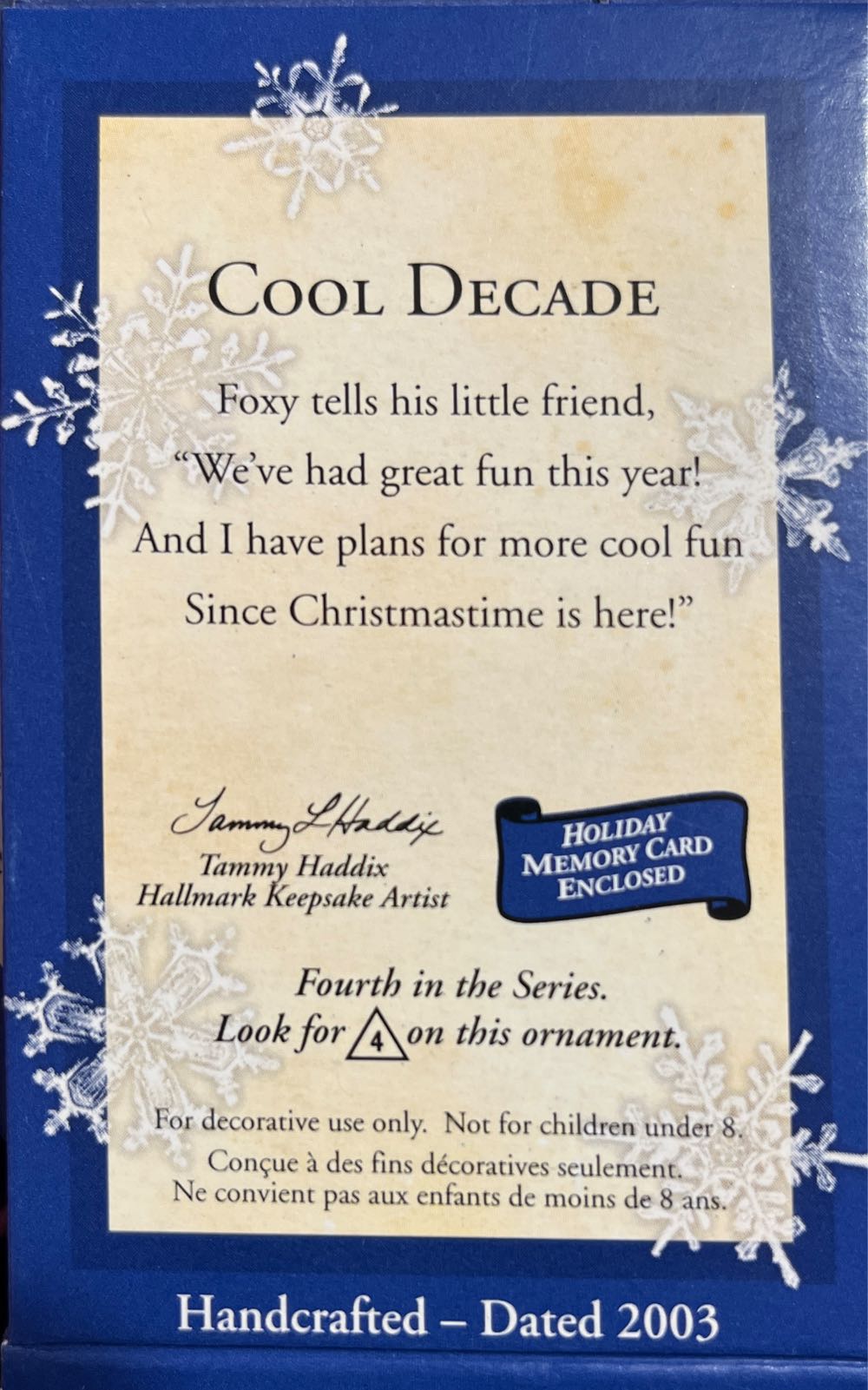 Cool Decade #4: 2003 - Cool Decade Series ornament collectible [Barcode 015012725223] - Main Image 2