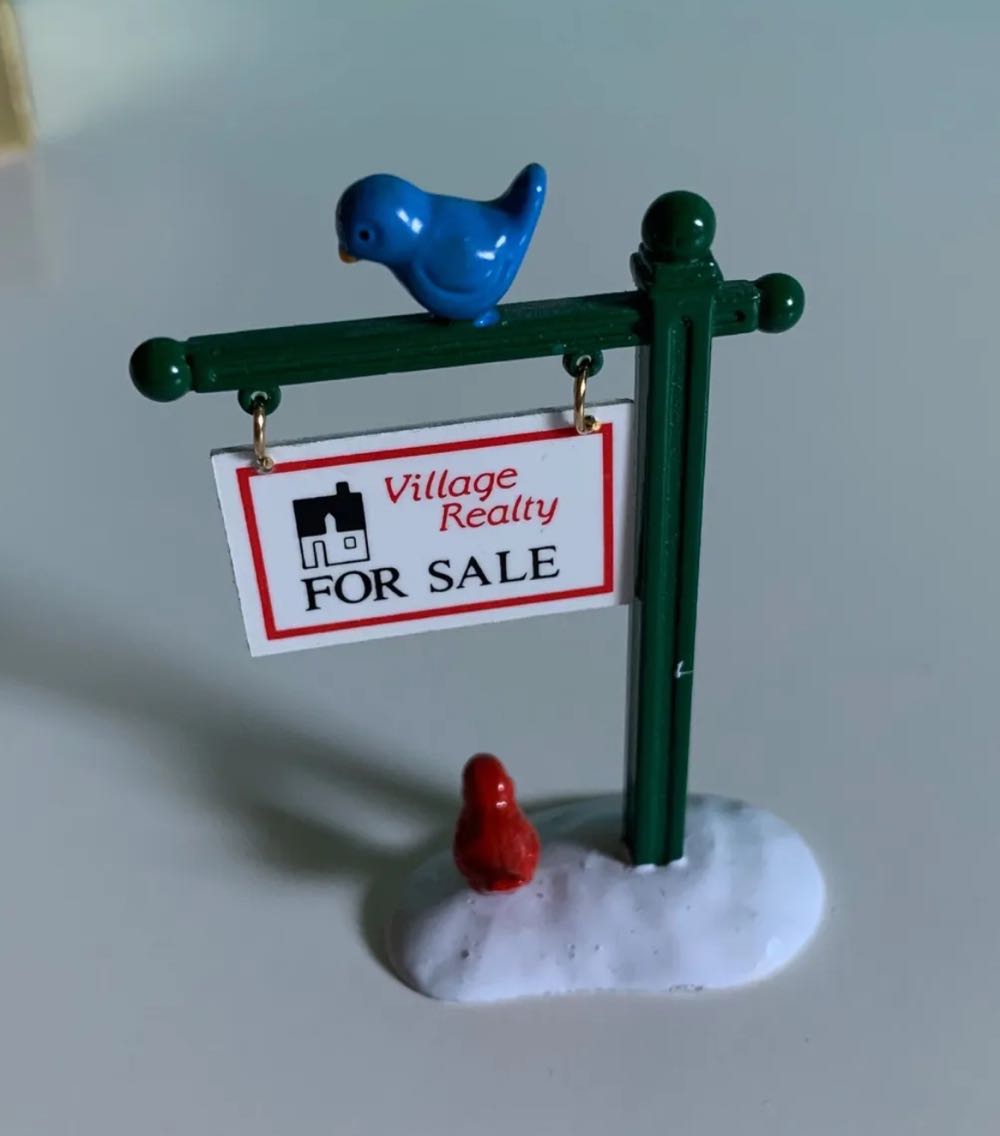 For Sale Sign - Original Snow Village - Accessory (The Original Snow Village) ornament collectible - Main Image 3