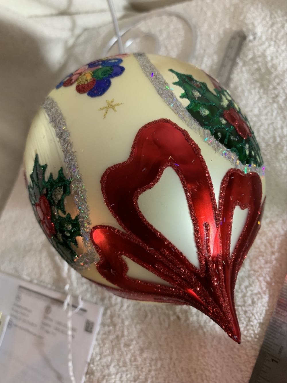 Candles & Bows  (Christmas Tree Ornament) ornament collectible - Main Image 4