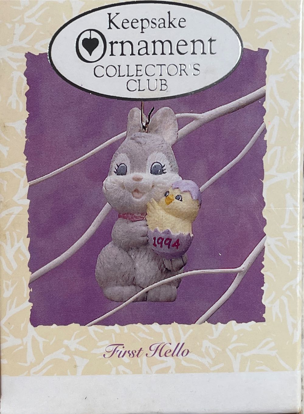 First Hello, Easter  (Easter) ornament collectible - Main Image 1