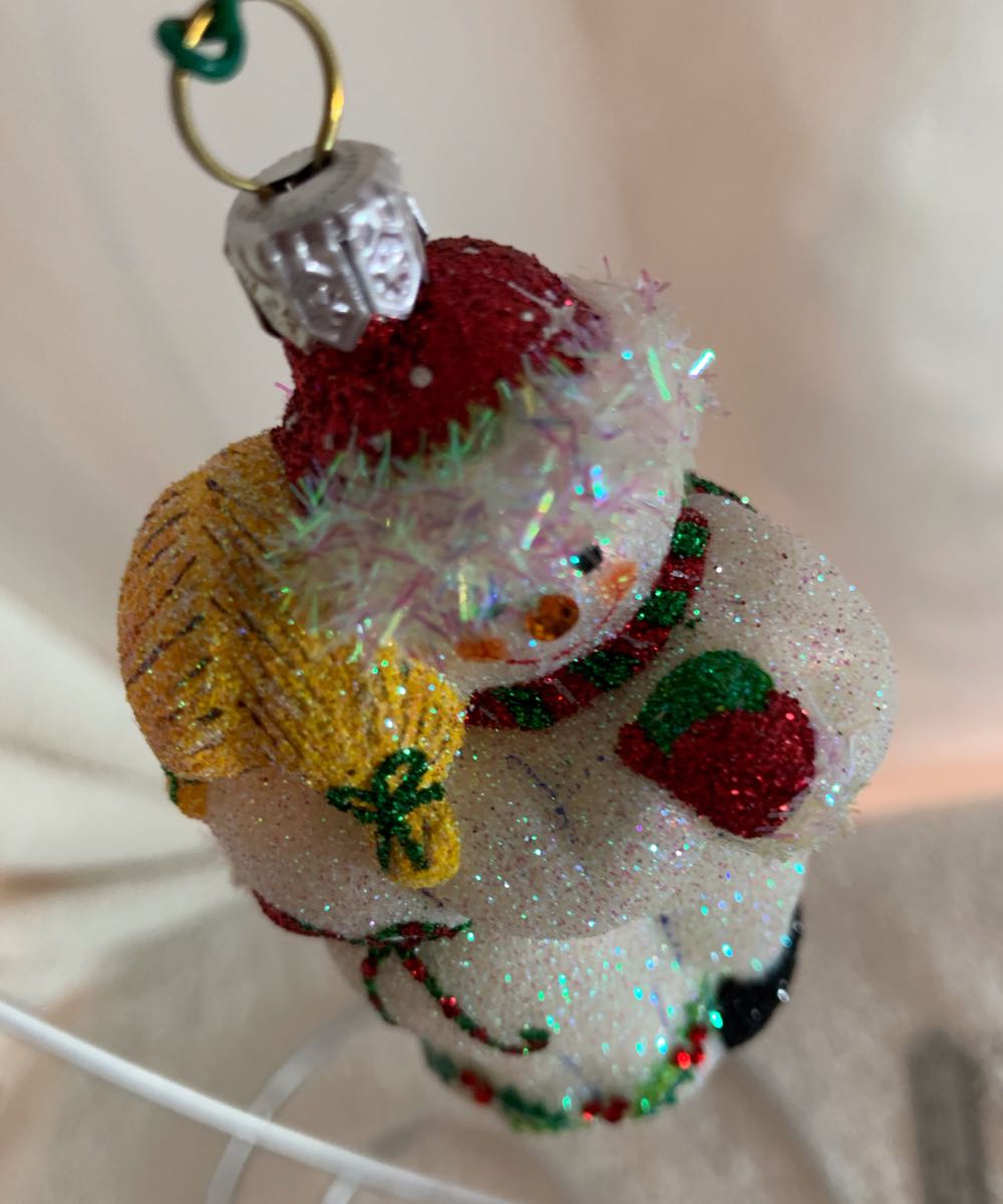 Miniature Snow Dancing, Holly - General Line (Snowman) ornament collectible - Main Image 2