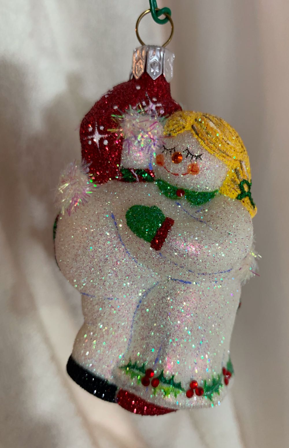 Miniature Snow Dancing, Holly - General Line (Snowman) ornament collectible - Main Image 3