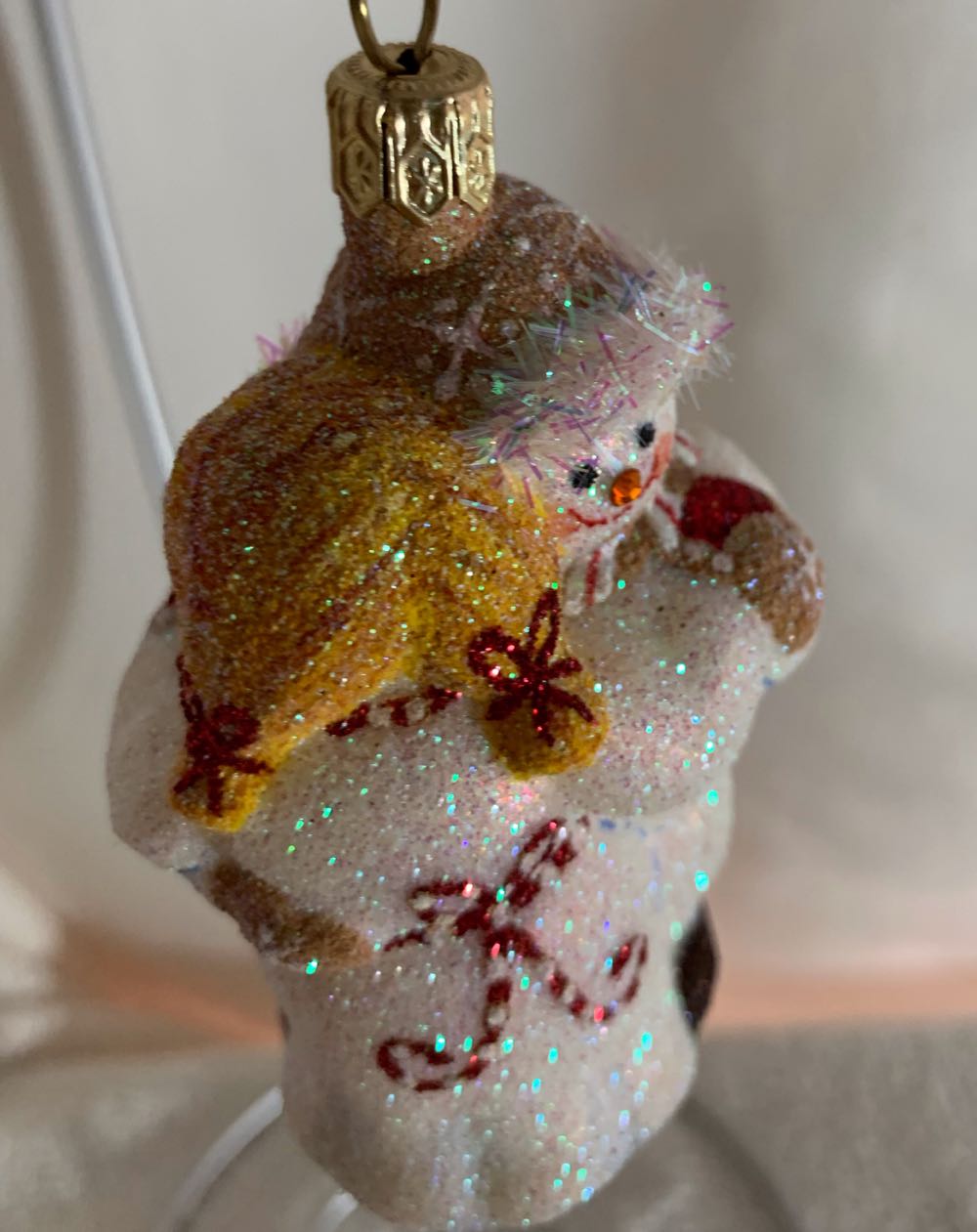 Miniature Snow Dancing, Gingerbread - General Line (Snowman) ornament collectible - Main Image 2