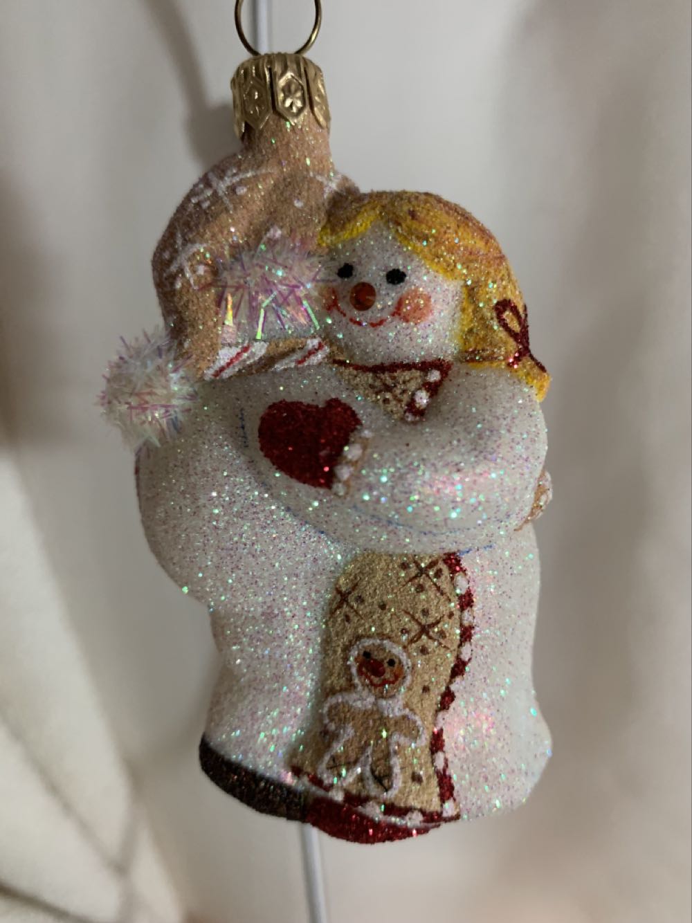 Miniature Snow Dancing, Gingerbread - General Line (Snowman) ornament collectible - Main Image 3