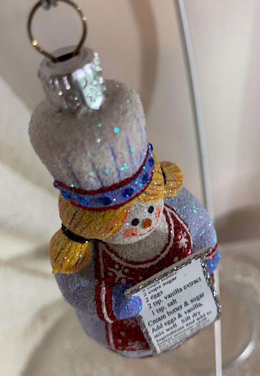 Prepared With Love, Blue - General Line (Snowman) ornament collectible - Main Image 2