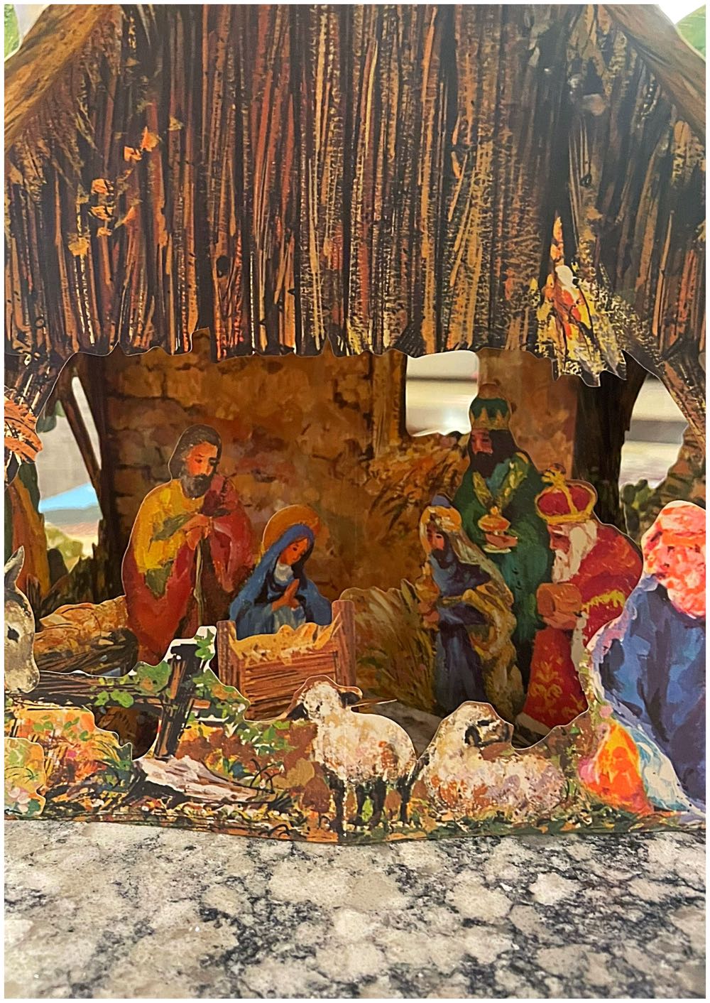 Hallmark - Christmas - Pre-Assembled - Home Decoration - Nativity - 150XHD1-1 - Paper (Nativity) ornament collectible - Main Image 2