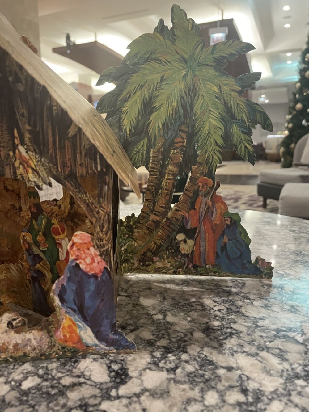 Hallmark - Christmas - Pre-Assembled - Home Decoration - Nativity - 150XHD1-1 - Paper (Nativity) ornament collectible - Main Image 3