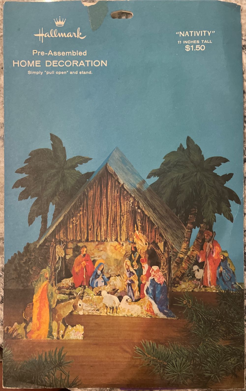 Hallmark - Christmas - Pre-Assembled - Home Decoration - Nativity - 150XHD1-1 - Paper (Nativity) ornament collectible - Main Image 4