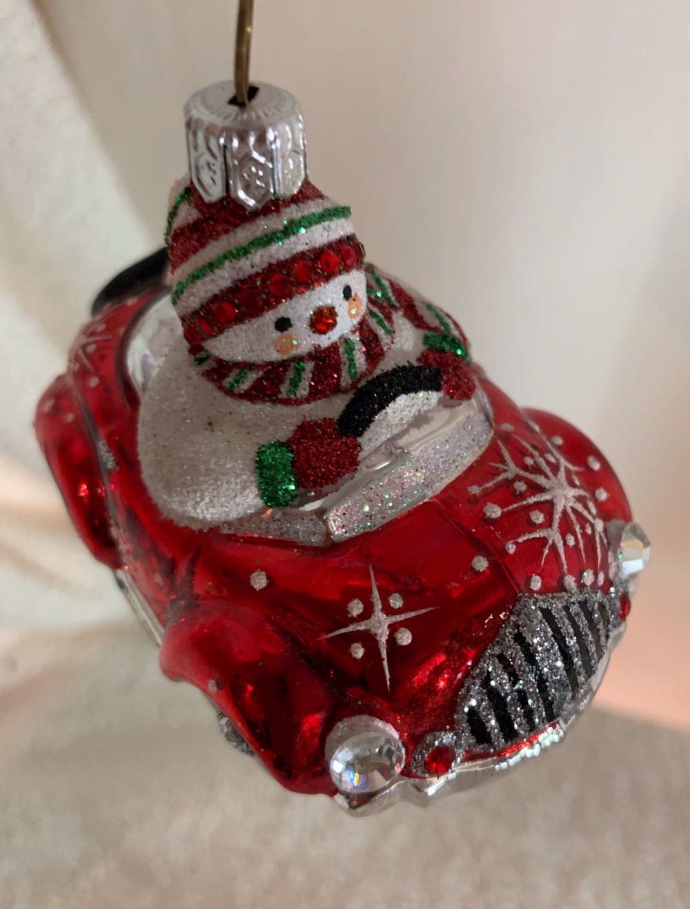 Snow Mobile, Red - Pre Release, Exclusive (Snowman) ornament collectible - Main Image 2