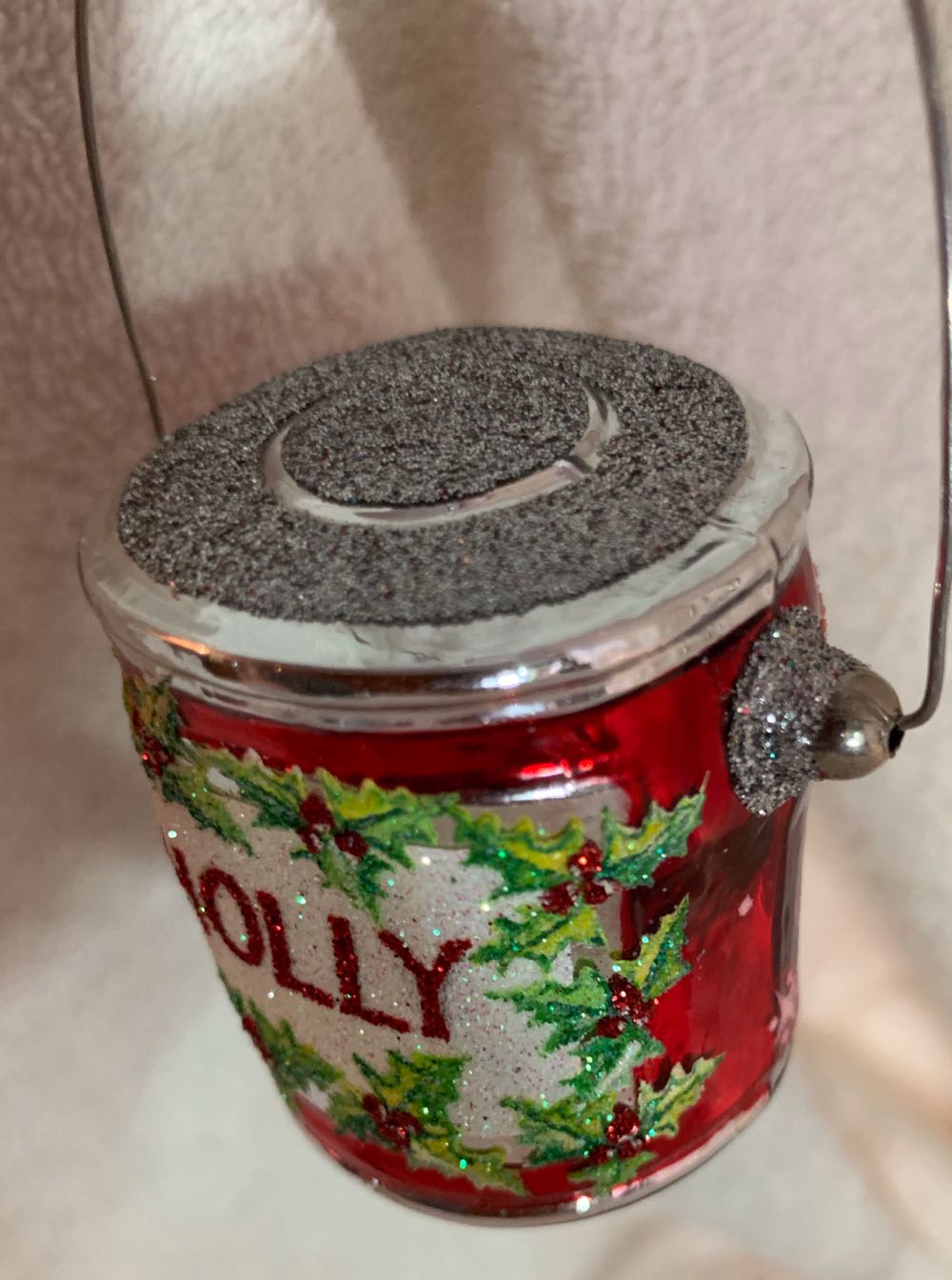 Colourful Quarts, Holly & Red & Snowflakes & Dots - Event Piece (Christmas Tree Ornament) ornament collectible - Main Image 2