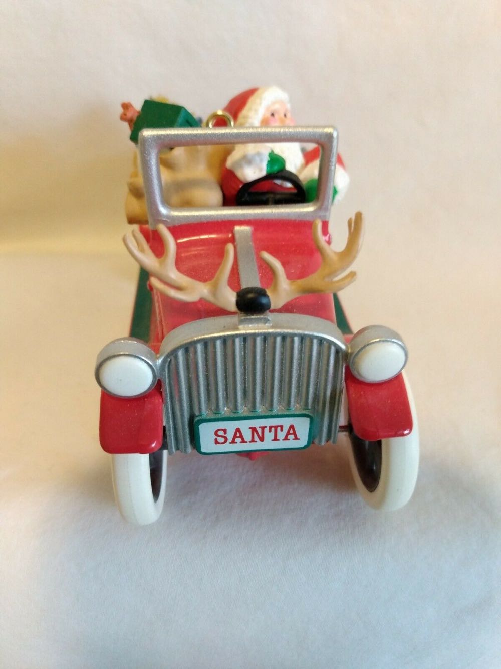 Here Comes Santa - 1991 - #13 - Santa’s Antique Car - Here Comes Santa (Collectible Series) ornament collectible - Main Image 2