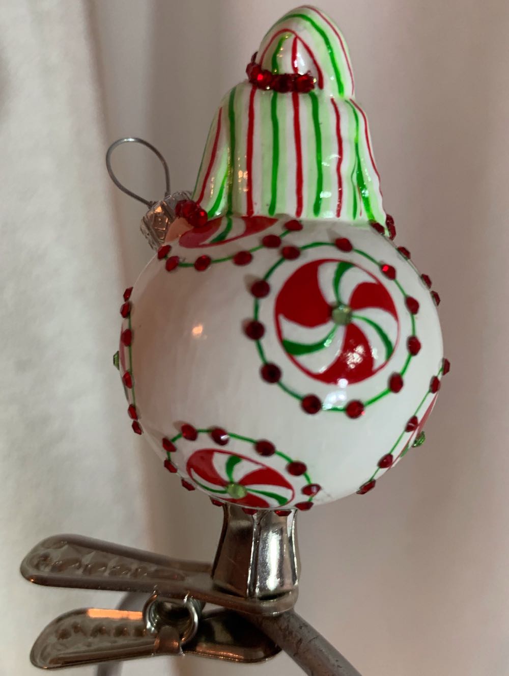 Bauble Santa, Peppermint Swirl - Event Piece (Santa) ornament collectible - Main Image 3