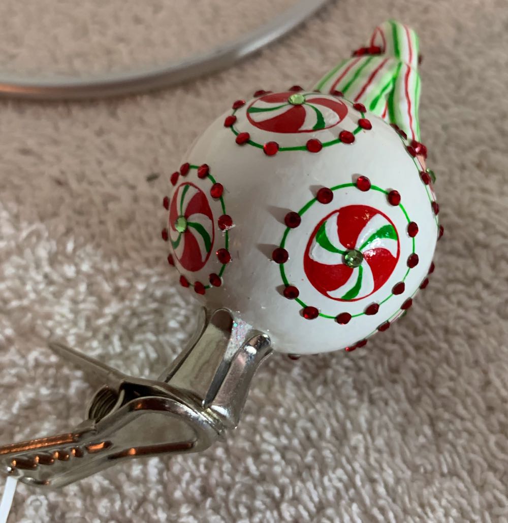 Bauble Santa, Peppermint Swirl - Event Piece (Santa) ornament collectible - Main Image 4