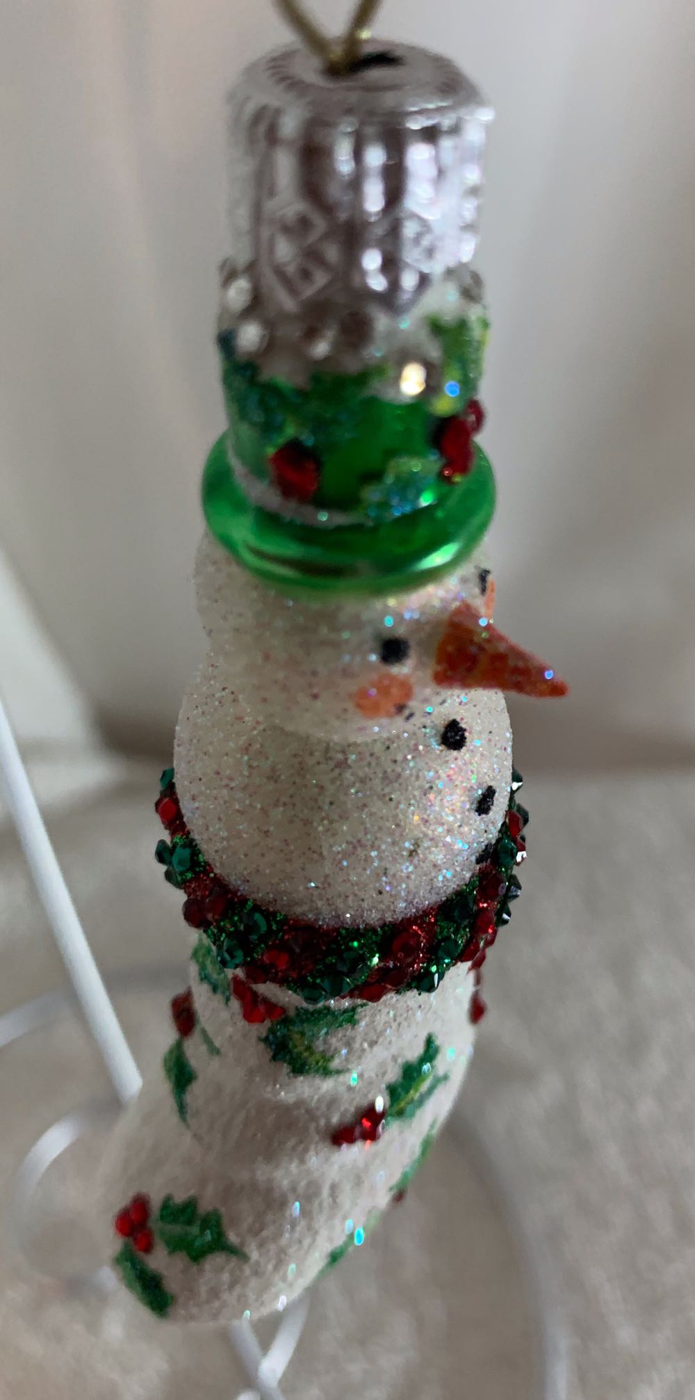 Snowstocking, Holly - Other Exclusive (Snowman) ornament collectible - Main Image 2