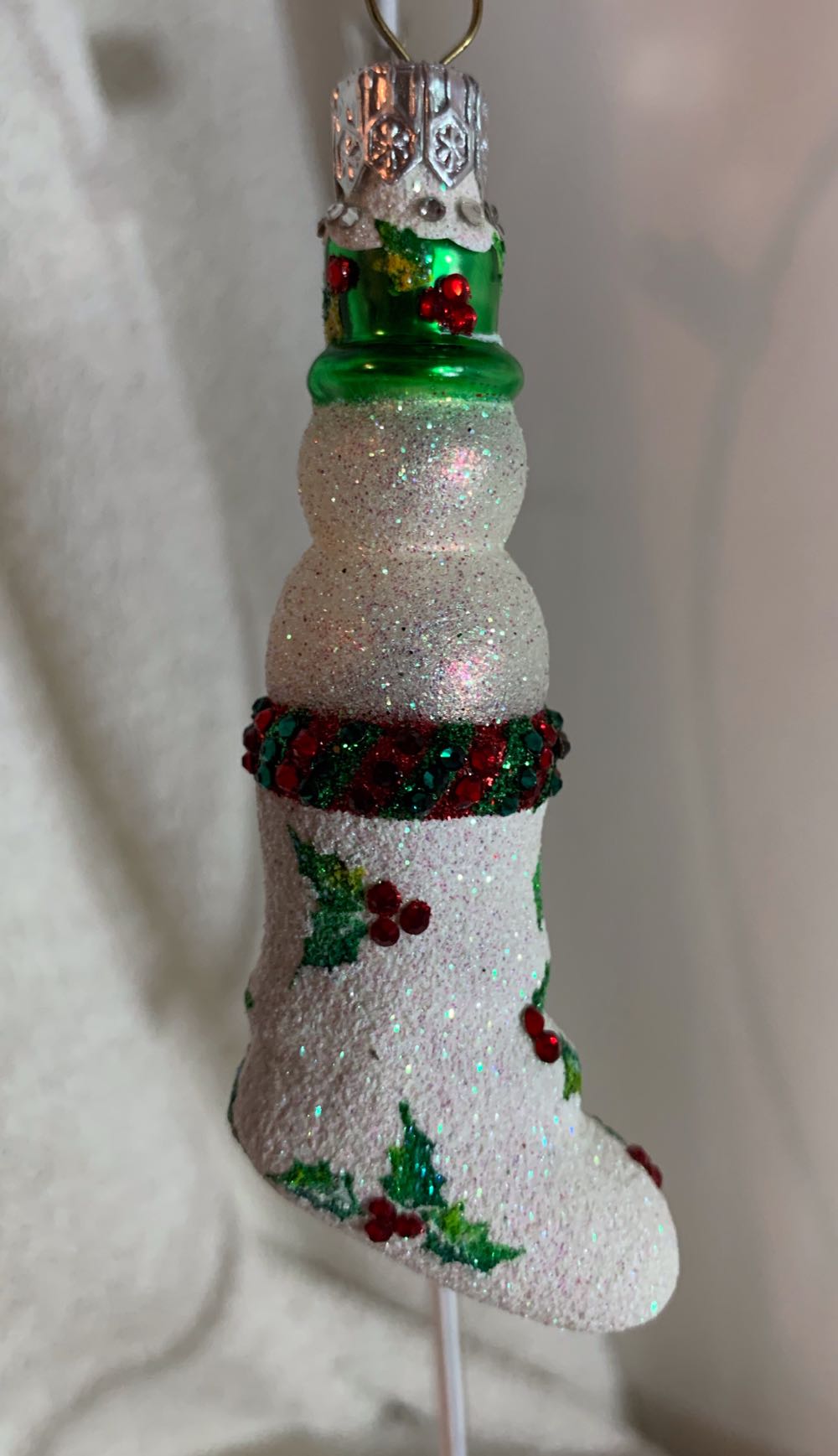 Snowstocking, Holly - Other Exclusive (Snowman) ornament collectible - Main Image 3