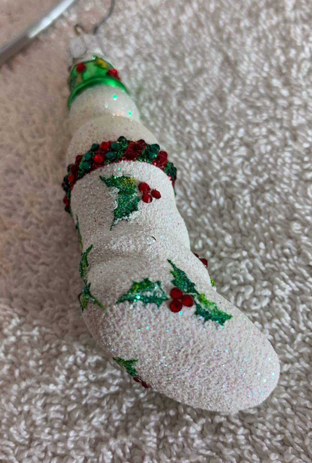 Snowstocking, Holly - Other Exclusive (Snowman) ornament collectible - Main Image 4