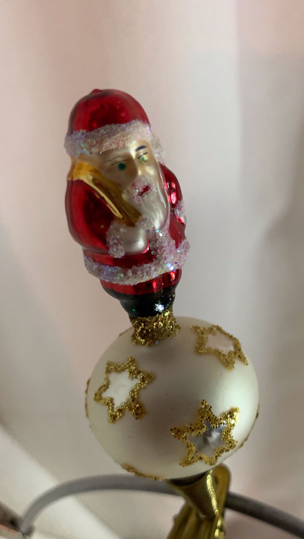 Santa On A Star Ball  (Santa) ornament collectible - Main Image 2