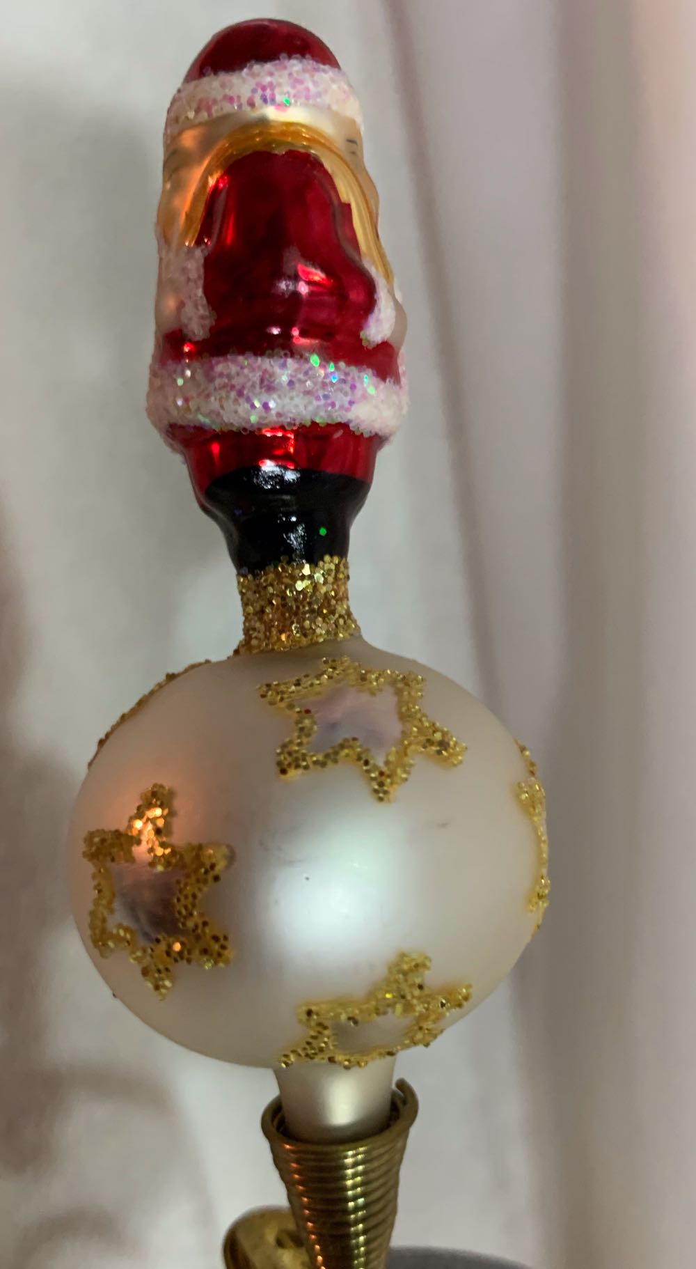 Santa On A Star Ball  (Santa) ornament collectible - Main Image 3