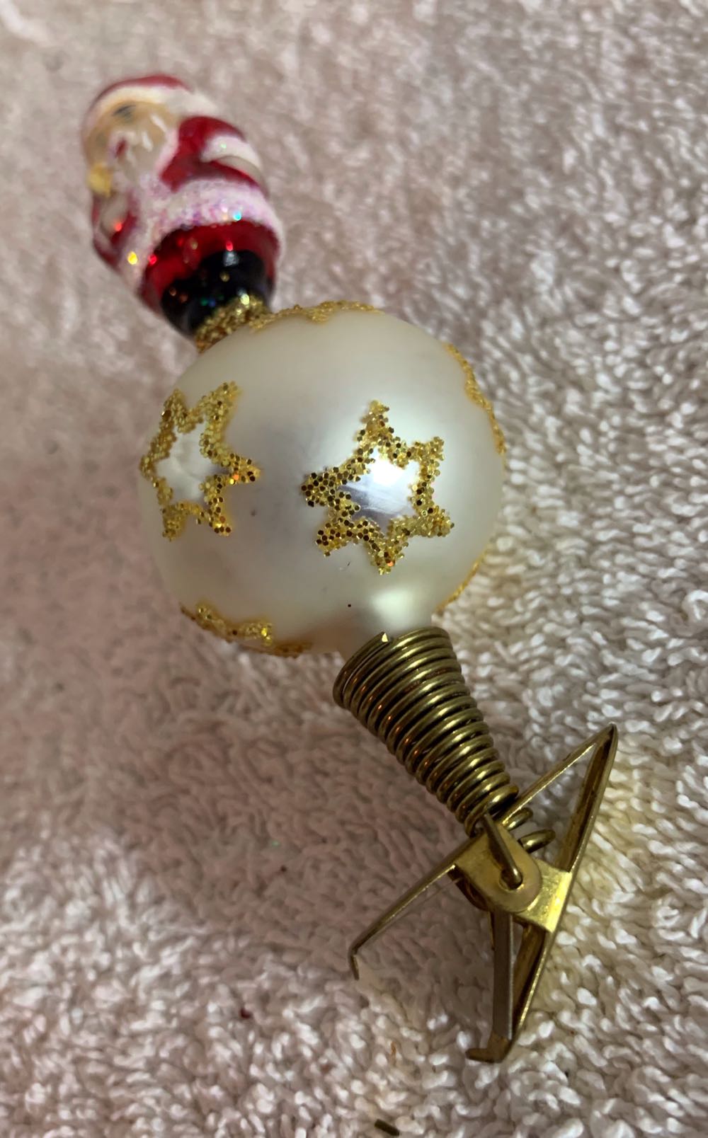 Santa On A Star Ball  (Santa) ornament collectible - Main Image 4