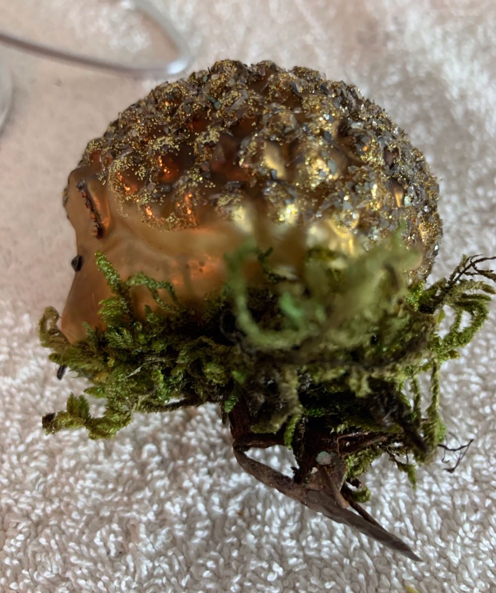 Hedgehog, Brown Glitter  (Christmas Tree Ornament) ornament collectible - Main Image 4