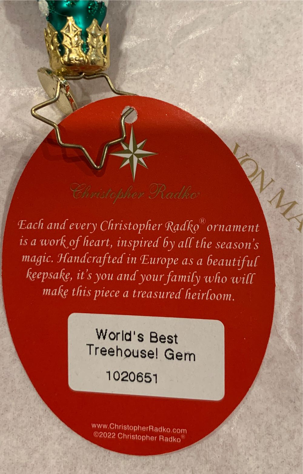 World’s Best Treehouse! Gem - 1020180 ornament collectible - Main Image 4