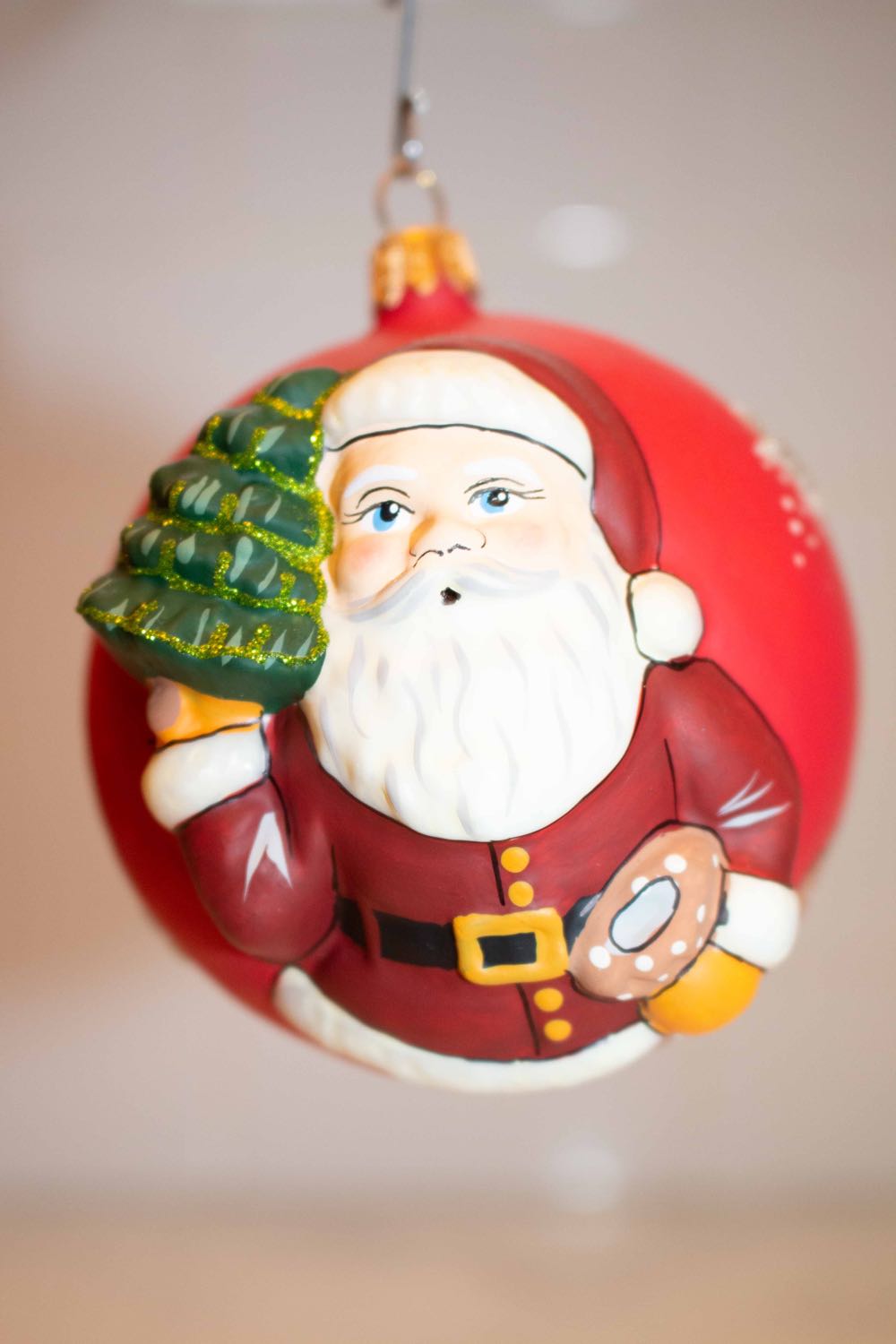 Ceramic - Creative Paradise - Santa Warming Self At Stove - #1976