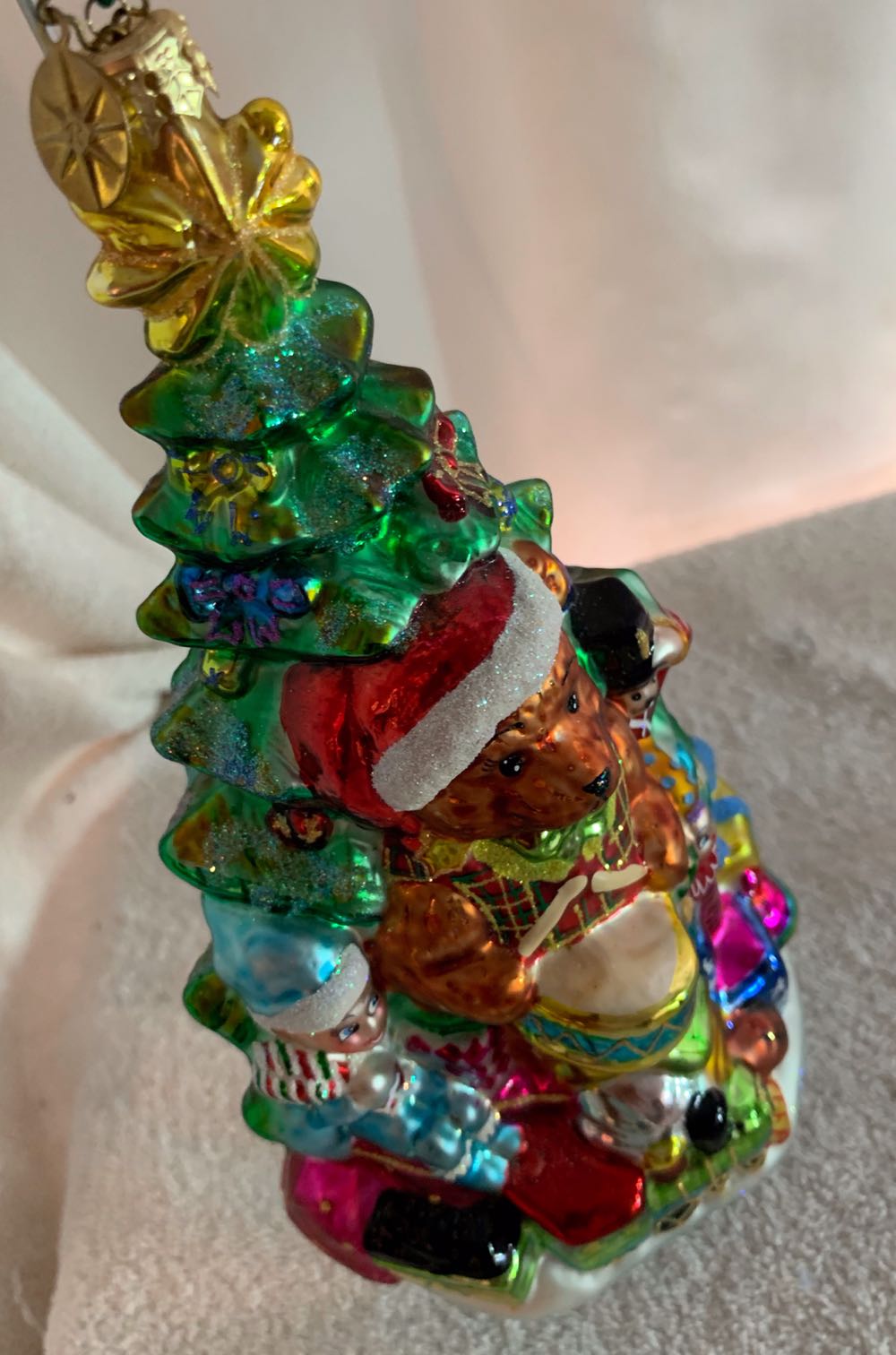 Teddy Bear In Christmas Tree  (Teddy Bears) ornament collectible - Main Image 2