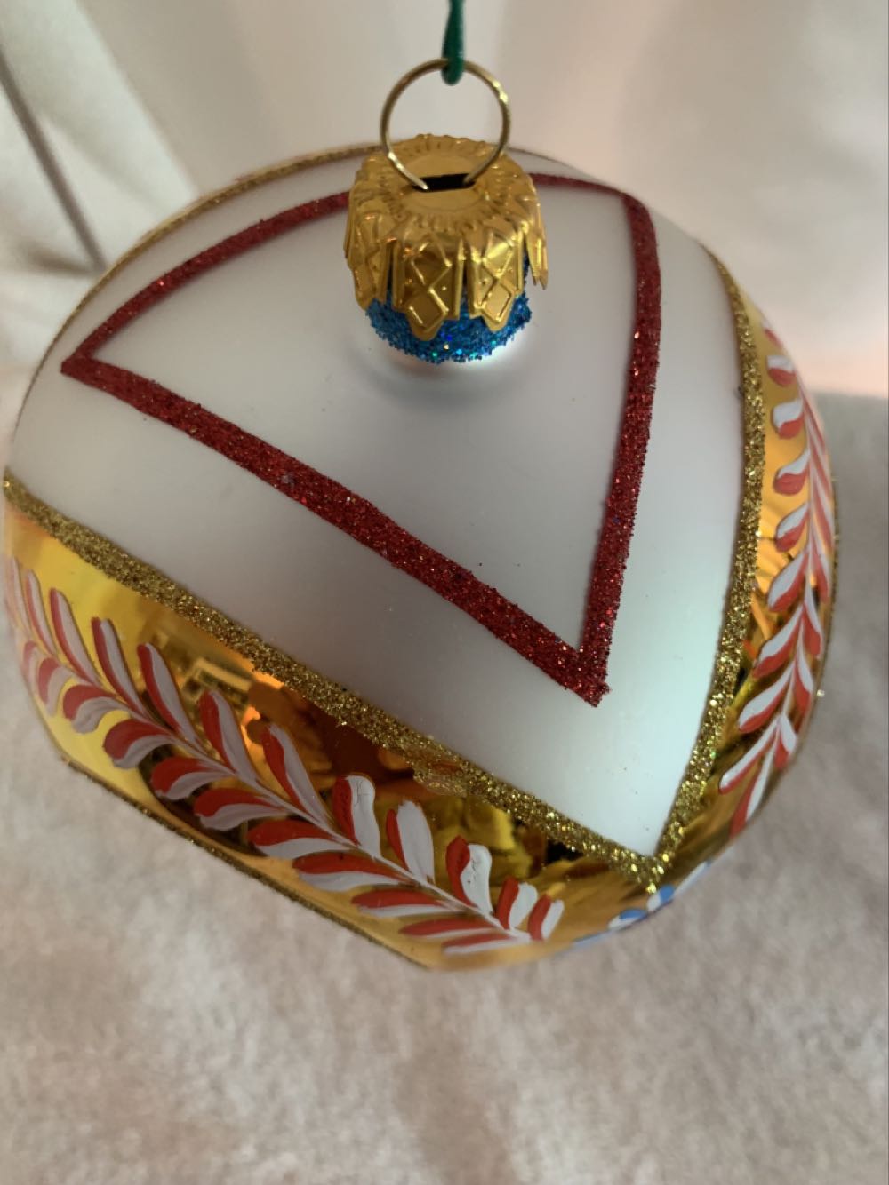 Crown Drop Sparkle, Gold  (Christmas Tree Ornament) ornament collectible - Main Image 3