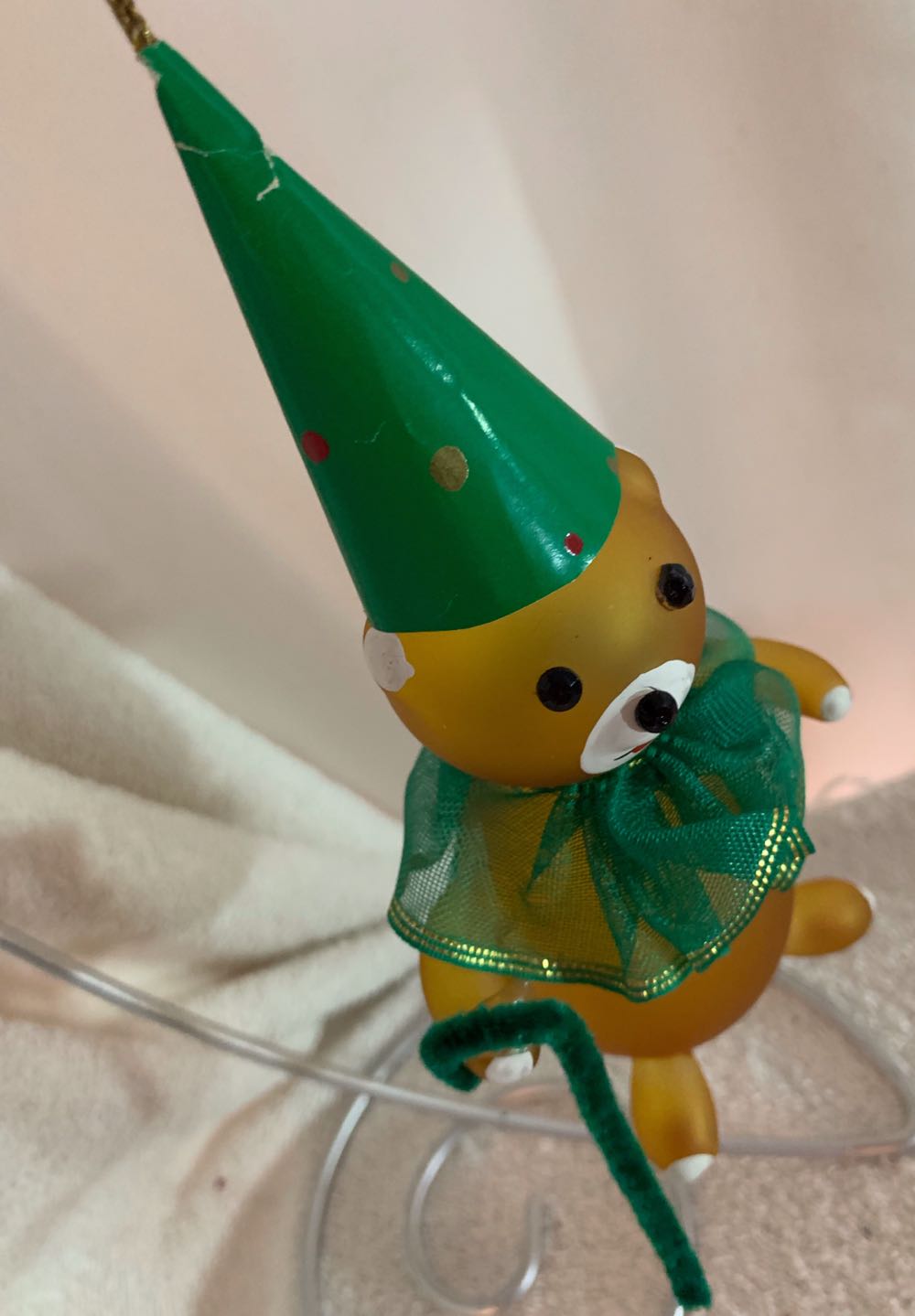 Teddy Bear With Green Hat & Collar  (Teddy Bears) ornament collectible - Main Image 2