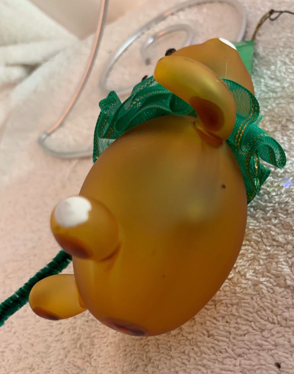 Teddy Bear With Green Hat & Collar  (Teddy Bears) ornament collectible - Main Image 4