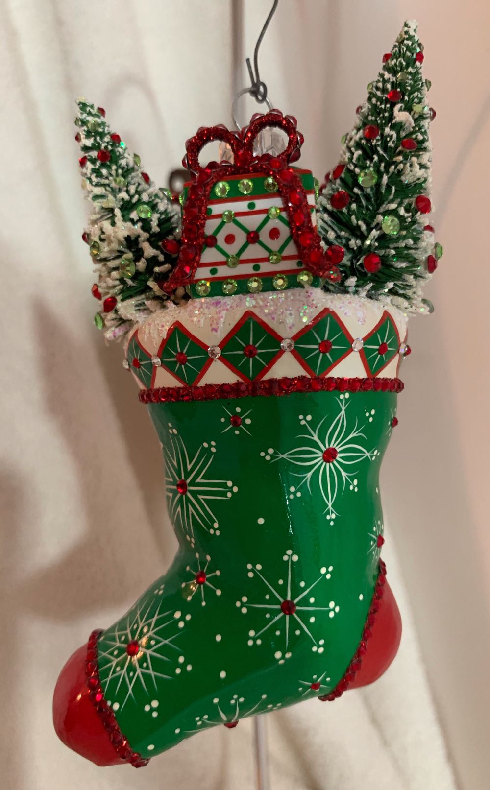 Merrie Christmas, Green: Red & White - Other Exclusive (Christmas Tree Ornament) ornament collectible - Main Image 3