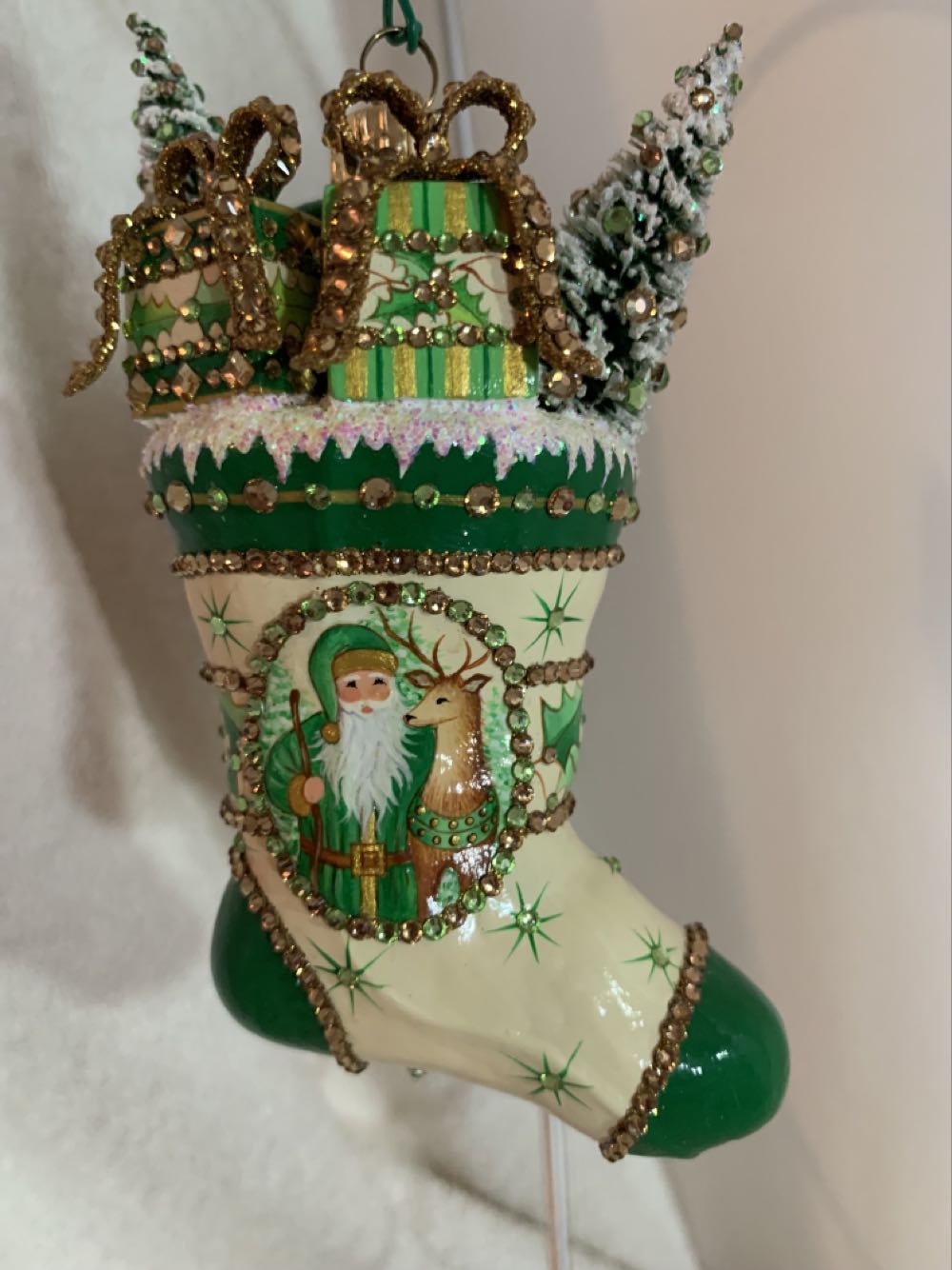 Ceramic - Ornament - Mice On Swing