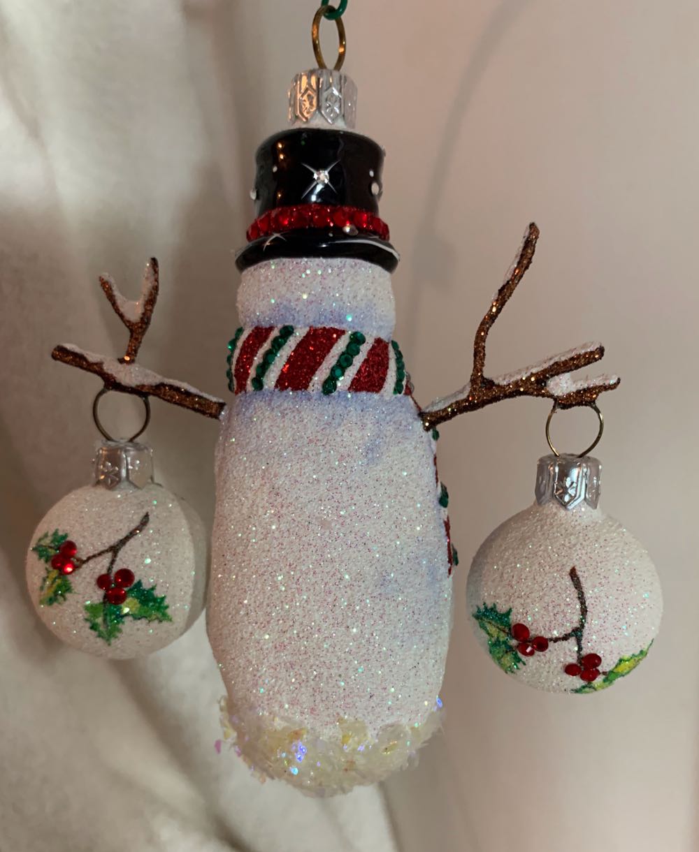 Frosty and Festive, Red - General Line (Snowman) ornament collectible - Main Image 3