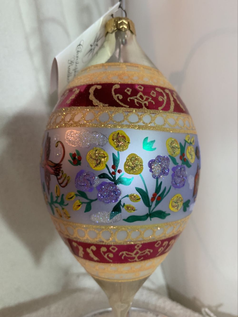 Fleur De Provence, Pale Blue  (Christmas Tree Ornament) ornament collectible - Main Image 3