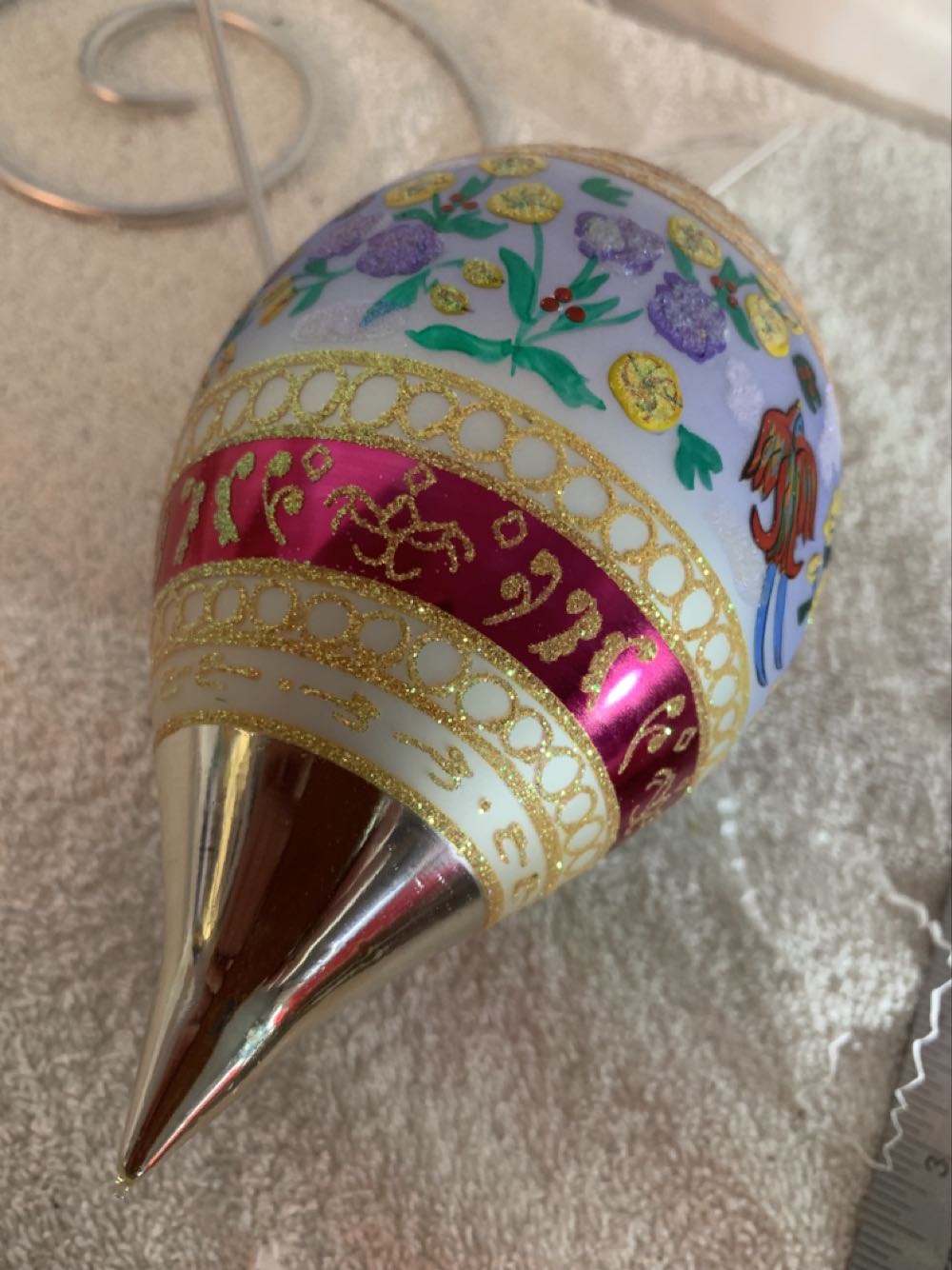 Fleur De Provence, Pale Blue  (Christmas Tree Ornament) ornament collectible - Main Image 4