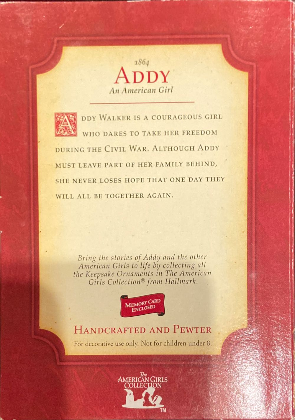 AG Addy 1864 - American Girl Doll (Collection) ornament collectible [Barcode 015012825763] - Main Image 2