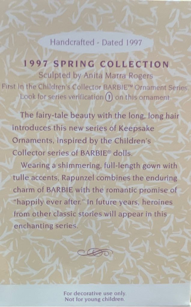 Barbie as Rapunzel - Children’s Collector (Movies) ornament collectible [Barcode 15023911808635] - Main Image 2