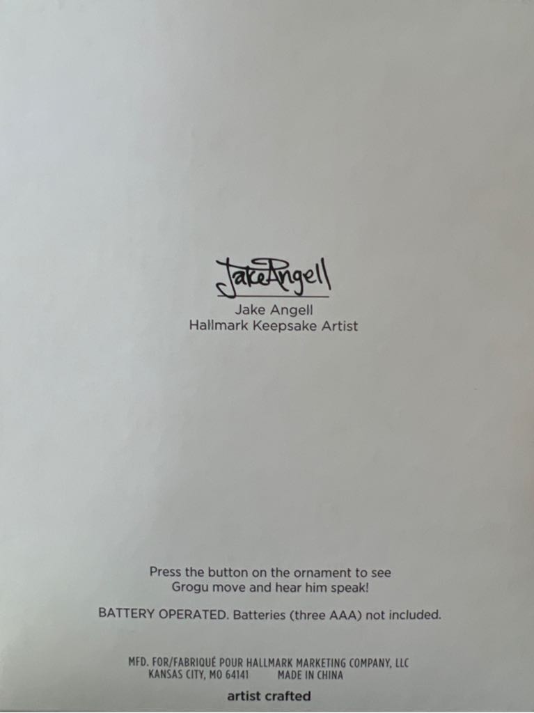 Grogu Greetings - Star Wars: The Mandalorian (Star Wars) ornament collectible - Main Image 2