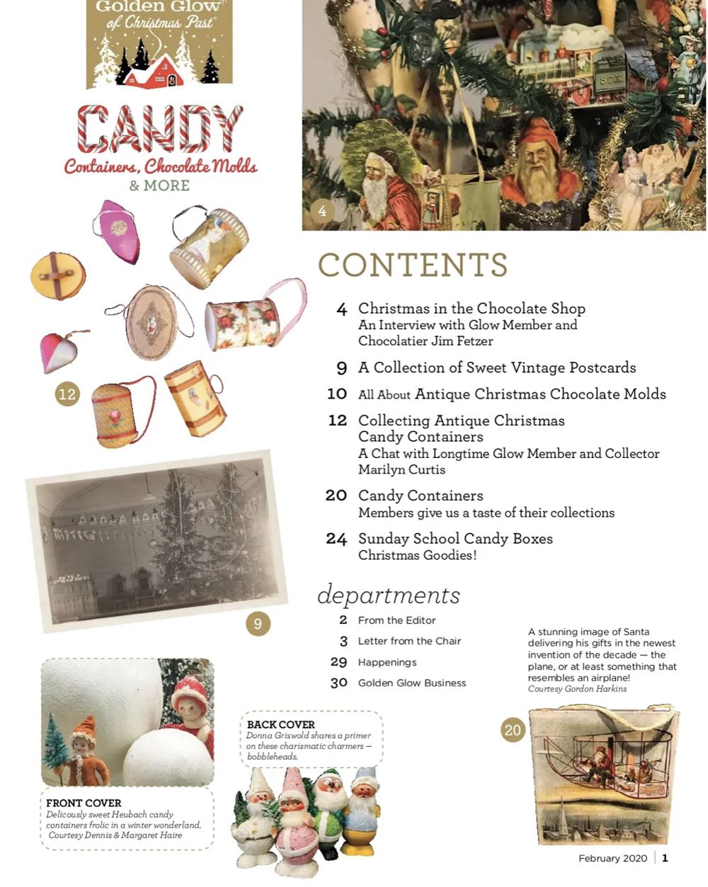 The Glow - Volume 41 - Number 1 - February 2020 - How Sweet, Candy Containers & Chocolate Molds - Reference (Magazine) ornament collectible - Main Image 2