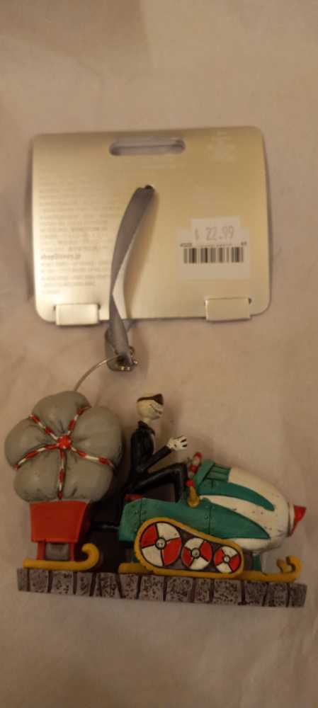 Jack Skellington Santa’s Sleigh - Disney Sketchbook Ornament (Disneys: The Nightmare Before Christmas) ornament collectible [Barcode 465062723319] - Main Image 2