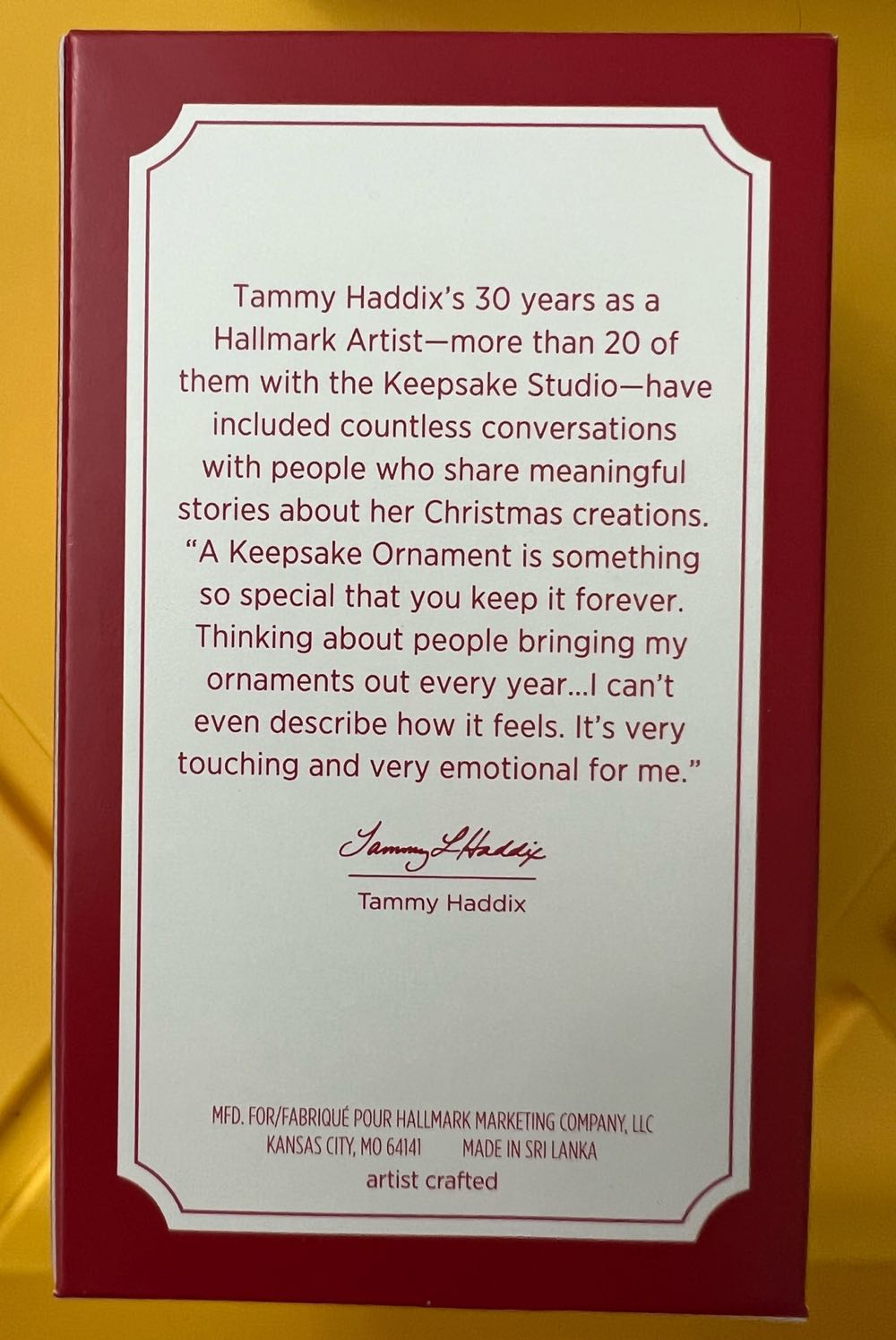 KOC Sweet Snowman Baker  ornament collectible - Main Image 2