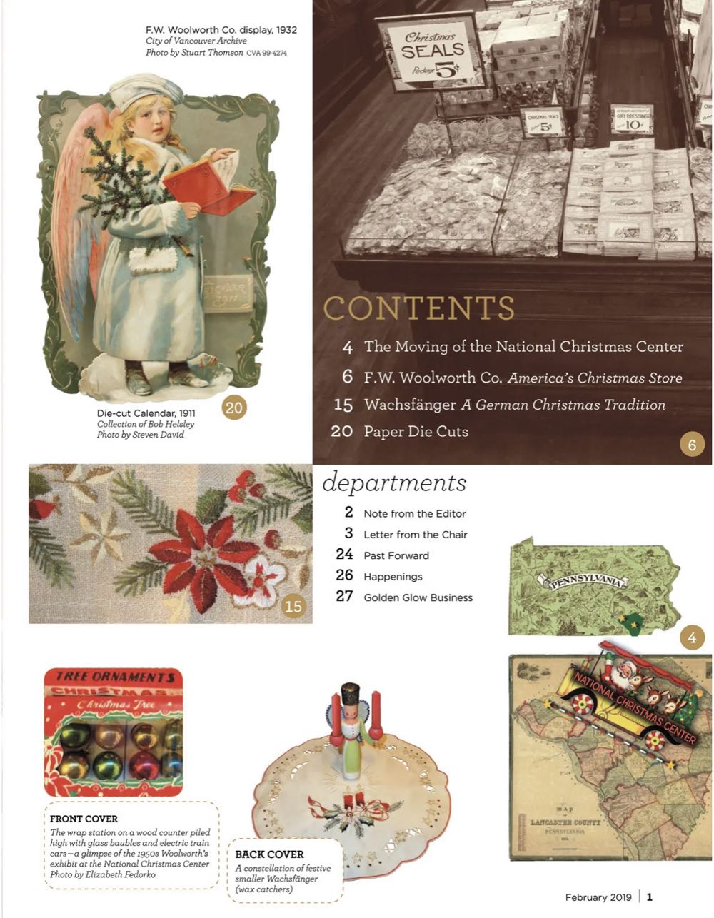 The Glow - Volume 40 - Number 1 - February 2019 - F.W. Woolworths Americas Christmas Store - Reference (Magazine) ornament collectible - Main Image 2