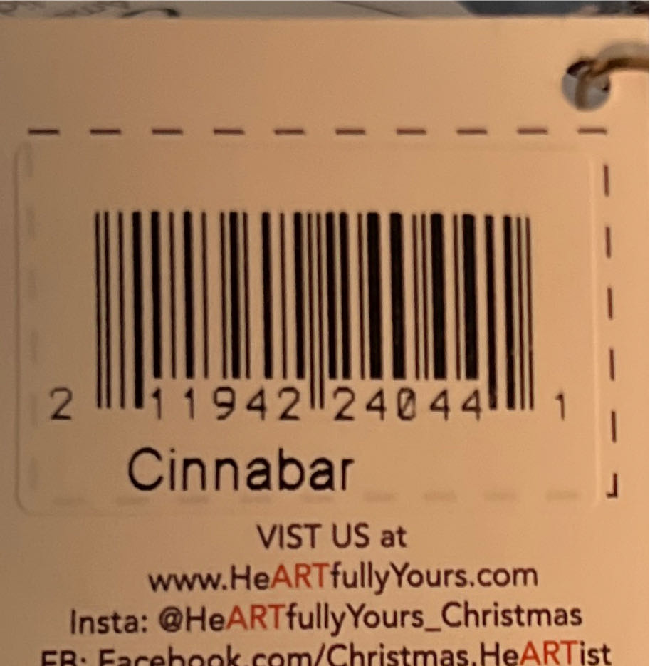 Cinnabar - Heartly Yours (Christmas) ornament collectible [Barcode 211942240441] - Main Image 3