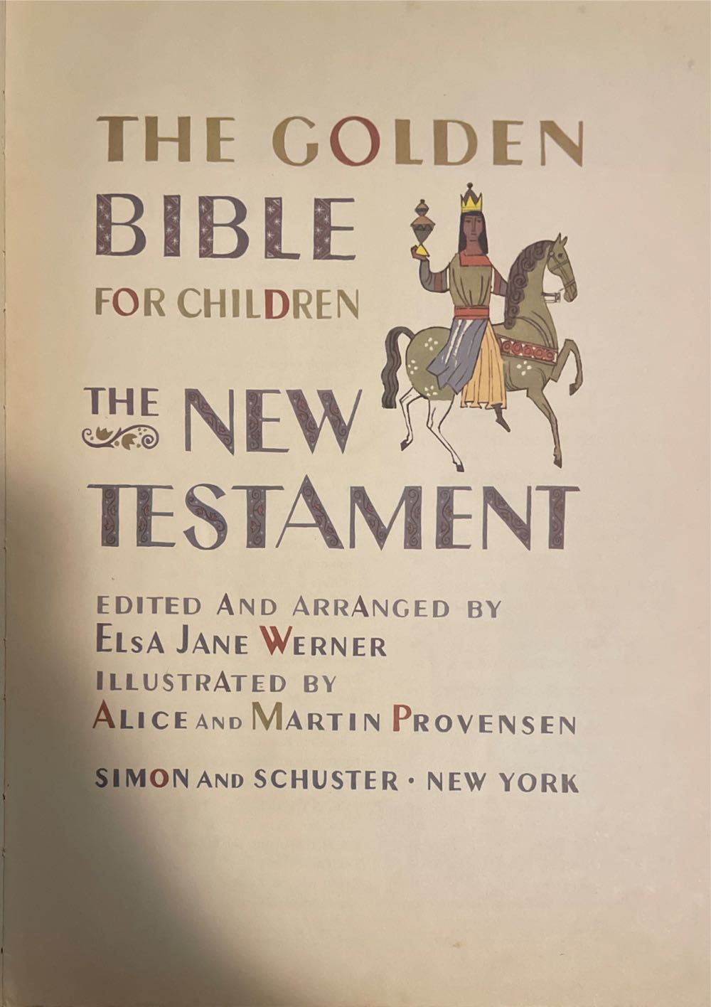 Book - The Golden Bible - The New Testement - Story (Edited & Arranged - Elsa Jane Werner) ornament collectible - Main Image 2