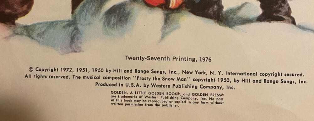 Book - Frosty The Snow Man - Story (By Annie North Bedford) ornament collectible - Main Image 2