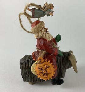 Folk Art Americana - 1995 - Guiding Santa - Folk Art Americana (Collection) ornament collectible - Main Image 2