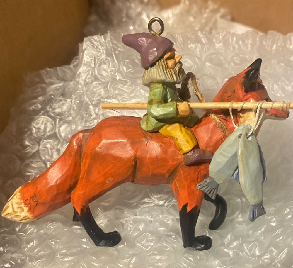 Riding in the Woods - Folk Art Americana (Showcase, Folk Art) ornament collectible - Main Image 2