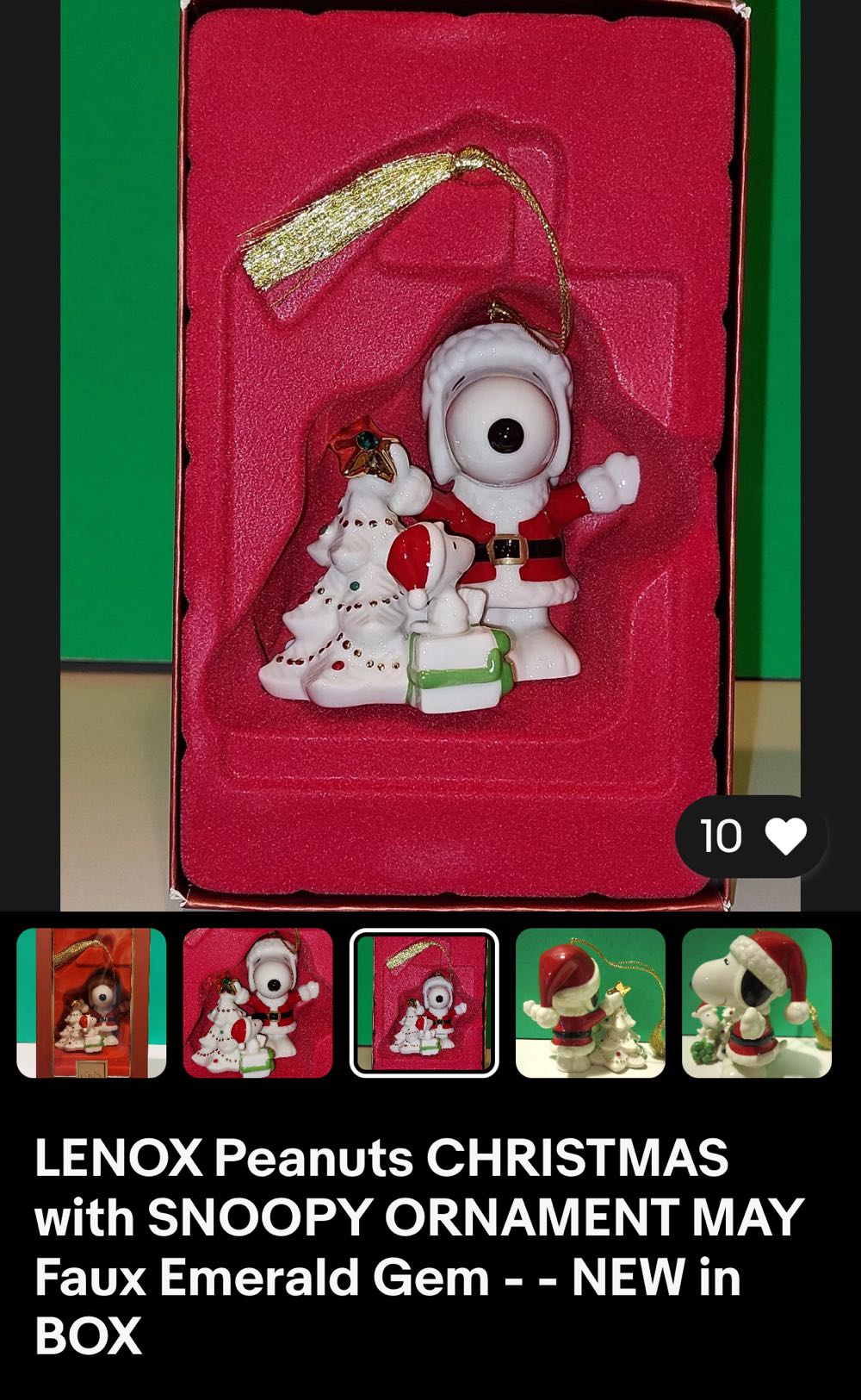 Christmas With Snoopy - Snoopy (Peanuts) ornament collectible - Main Image 2