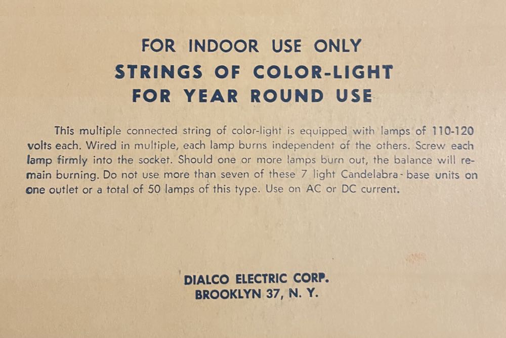 Dialco - Tree-Glo - No. 77 - 7 Light Multiple Set - C-7 (Light Set) ornament collectible - Main Image 4