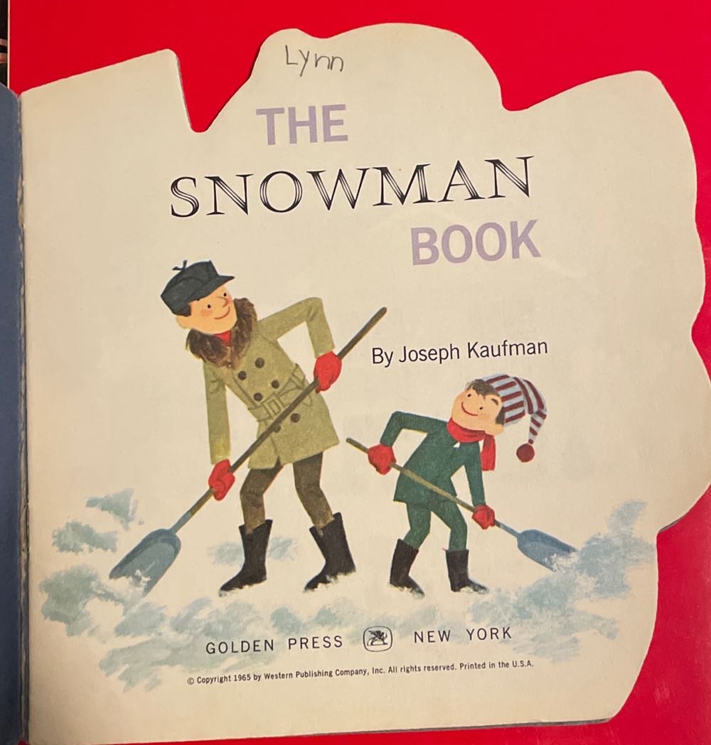 Book - The Snowman Book - Childrens Story (By Joseph Kaufman) ornament collectible - Main Image 2